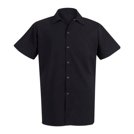 Vf Imagewear Chef Designs Spun Polyester Long Cook Shirt, Black, Spun Polyester, S 5035BKSSS